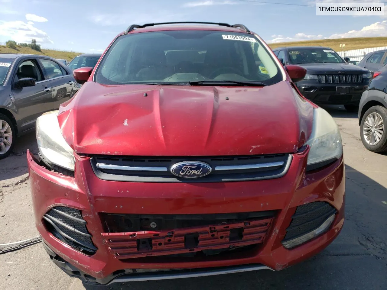 2014 Ford Escape Se VIN: 1FMCU9G9XEUA70403 Lot: 71083094