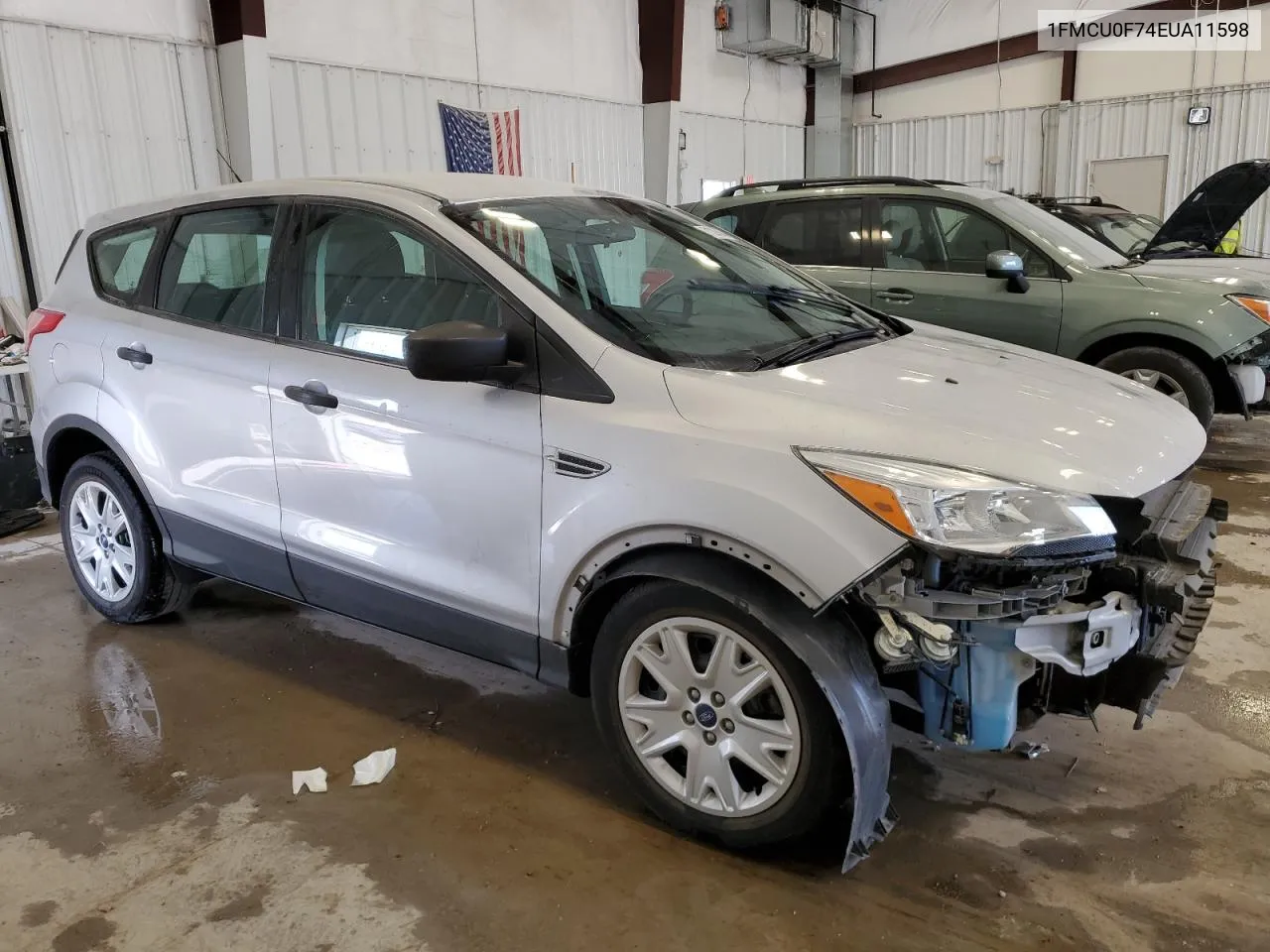 2014 Ford Escape S VIN: 1FMCU0F74EUA11598 Lot: 71286834