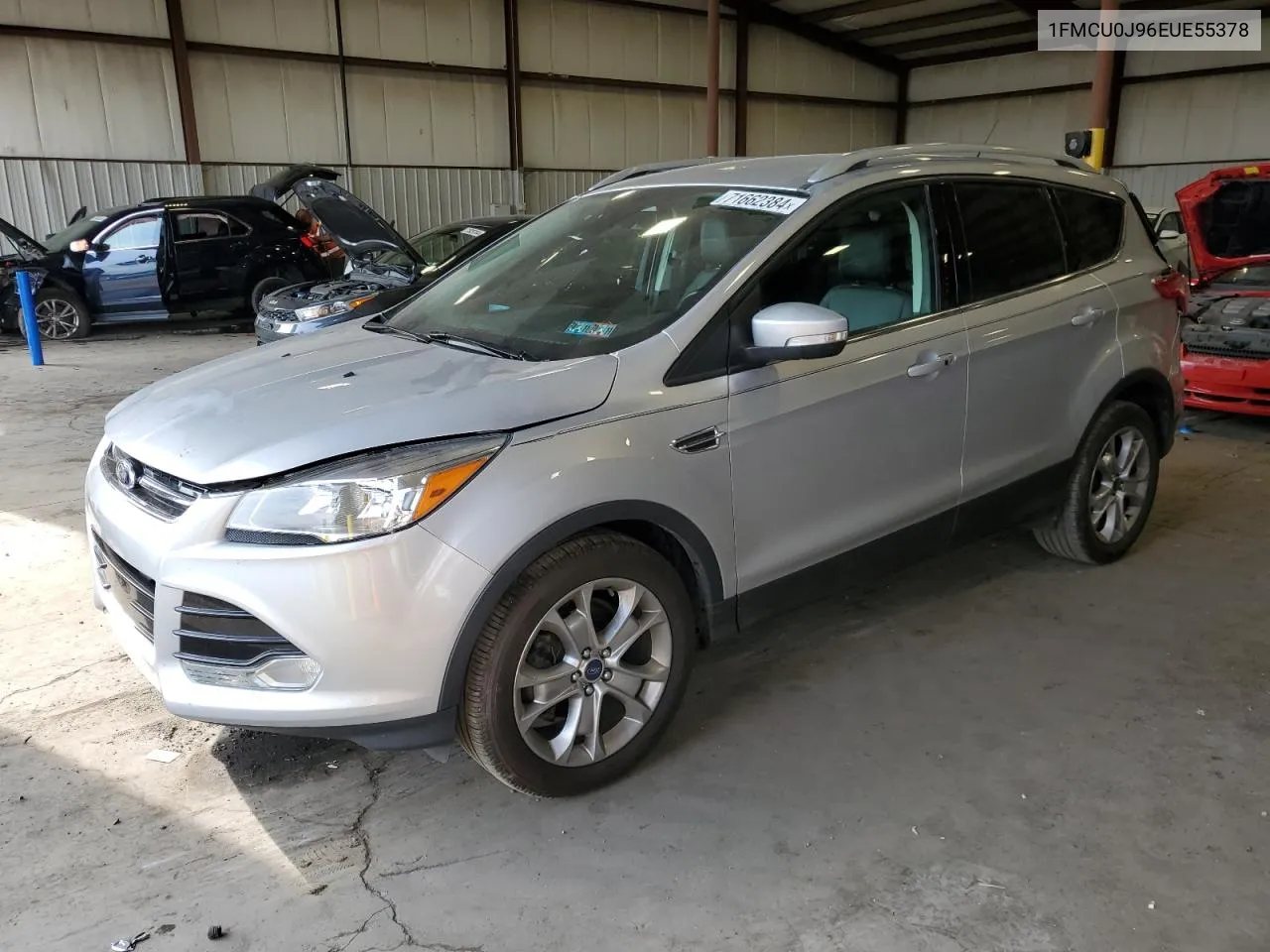 2014 Ford Escape Titanium VIN: 1FMCU0J96EUE55378 Lot: 71662384