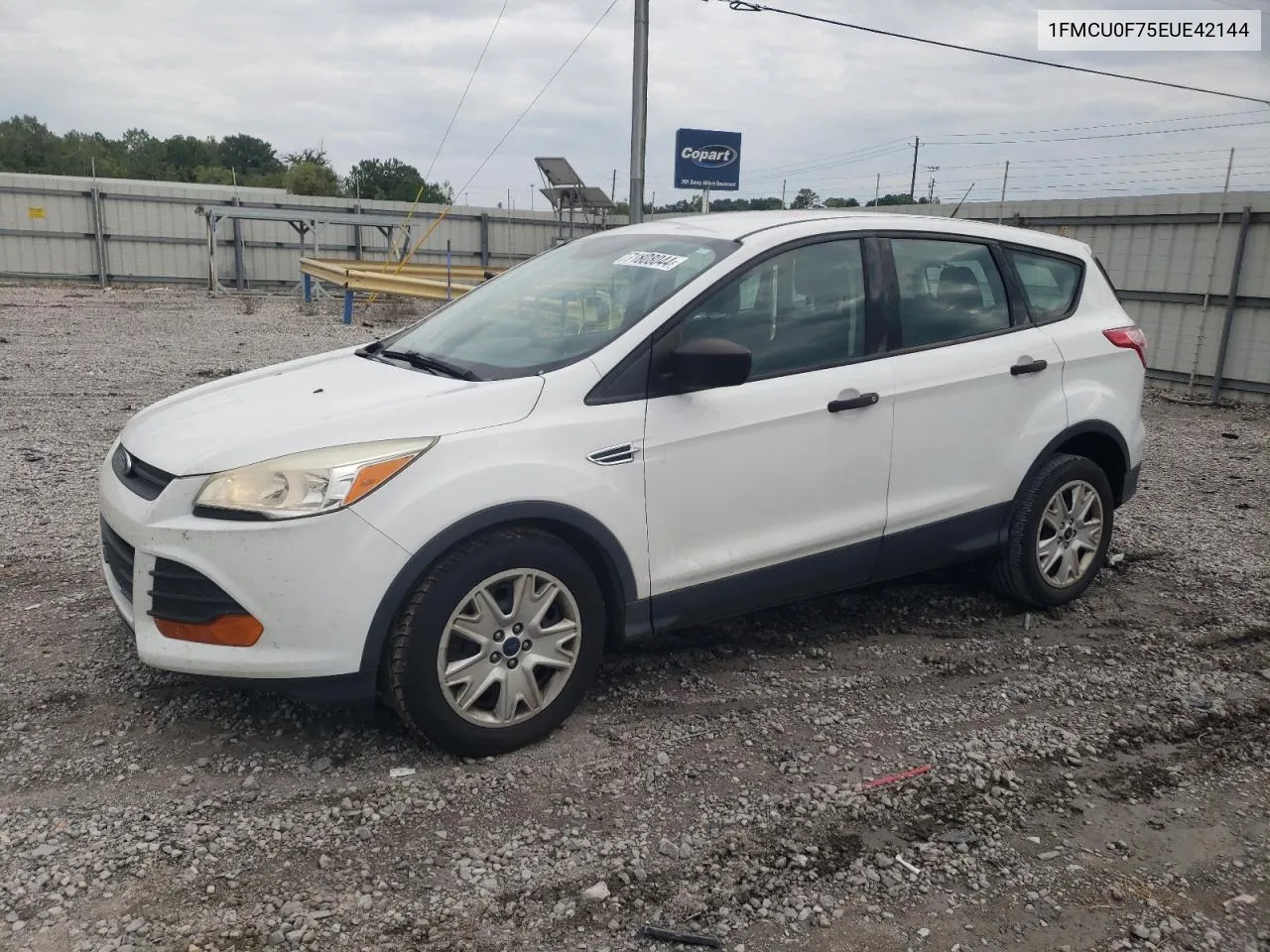 2014 Ford Escape S VIN: 1FMCU0F75EUE42144 Lot: 71808044