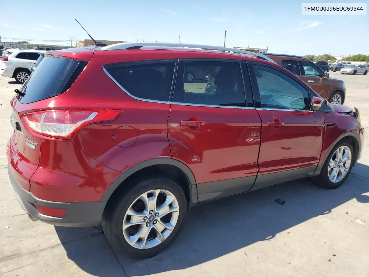 2014 Ford Escape Titanium VIN: 1FMCU0J96EUC59344 Lot: 72031494