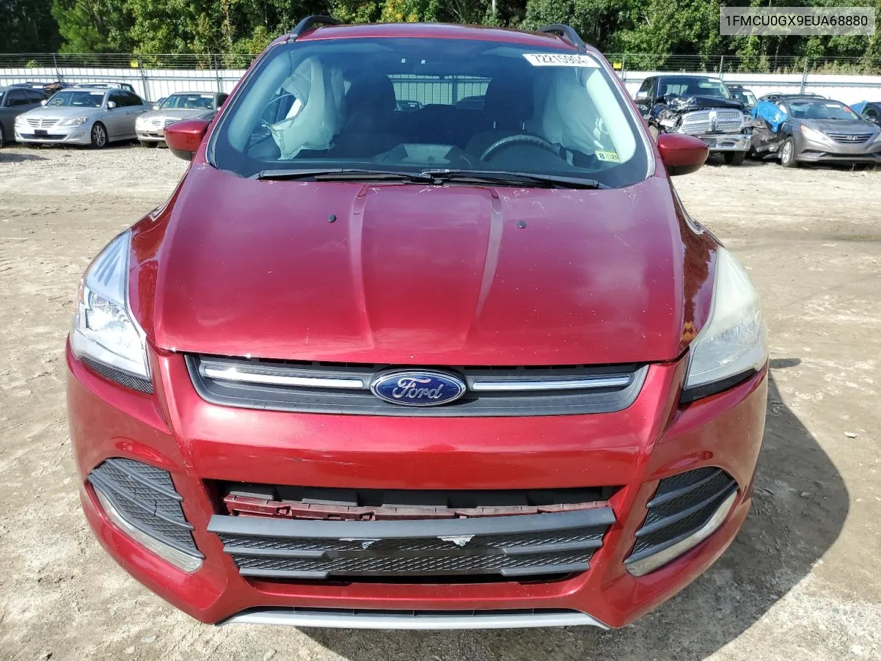 2014 Ford Escape Se VIN: 1FMCU0GX9EUA68880 Lot: 72215904