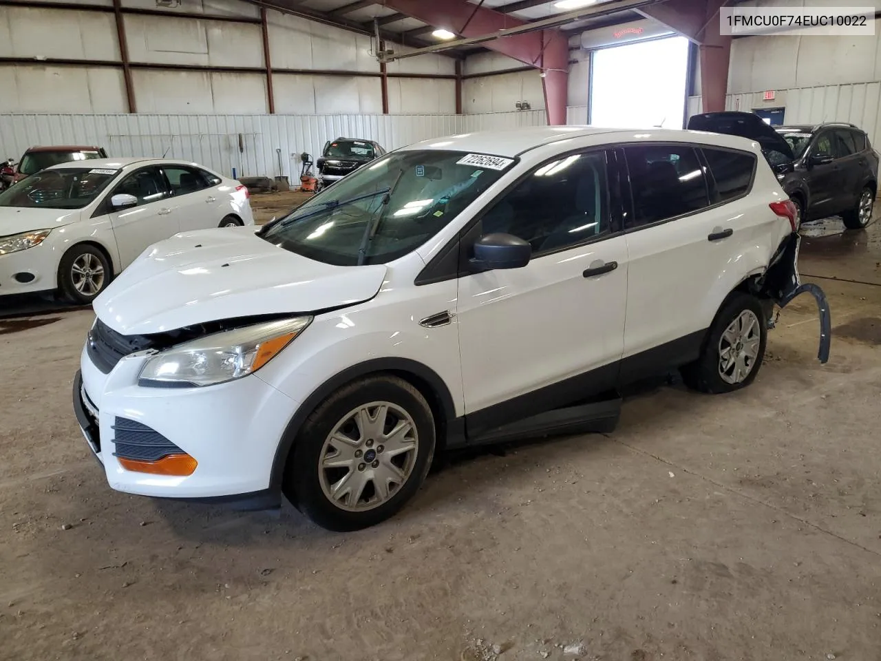 2014 Ford Escape S VIN: 1FMCU0F74EUC10022 Lot: 72262694