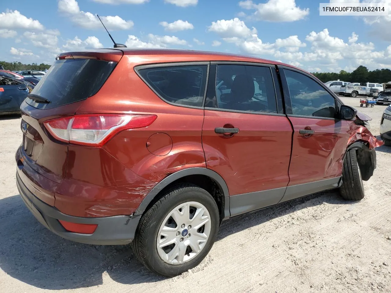 2014 Ford Escape S VIN: 1FMCU0F78EUA52414 Lot: 72281994