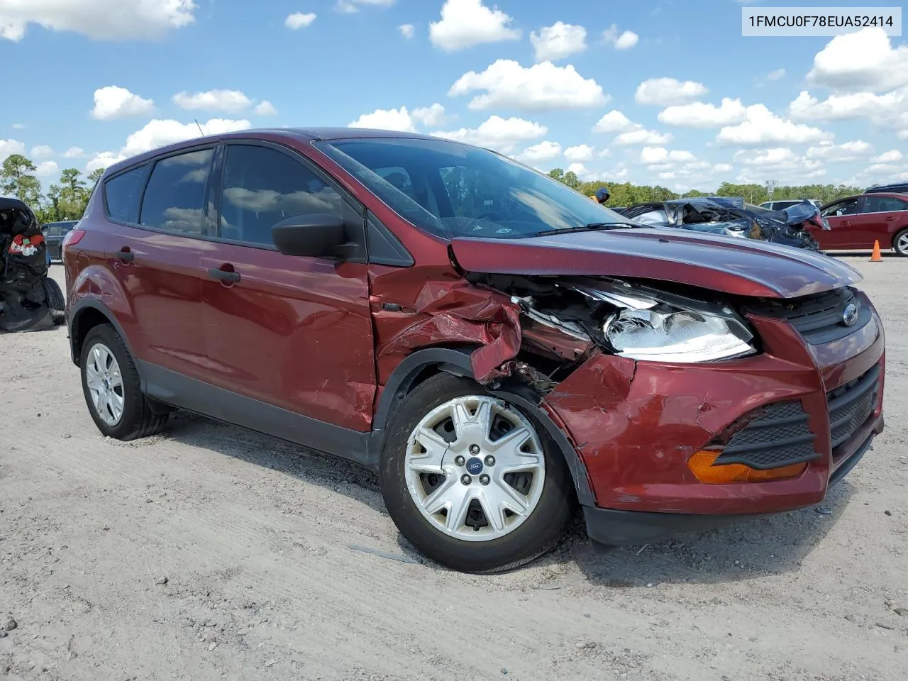 2014 Ford Escape S VIN: 1FMCU0F78EUA52414 Lot: 72281994