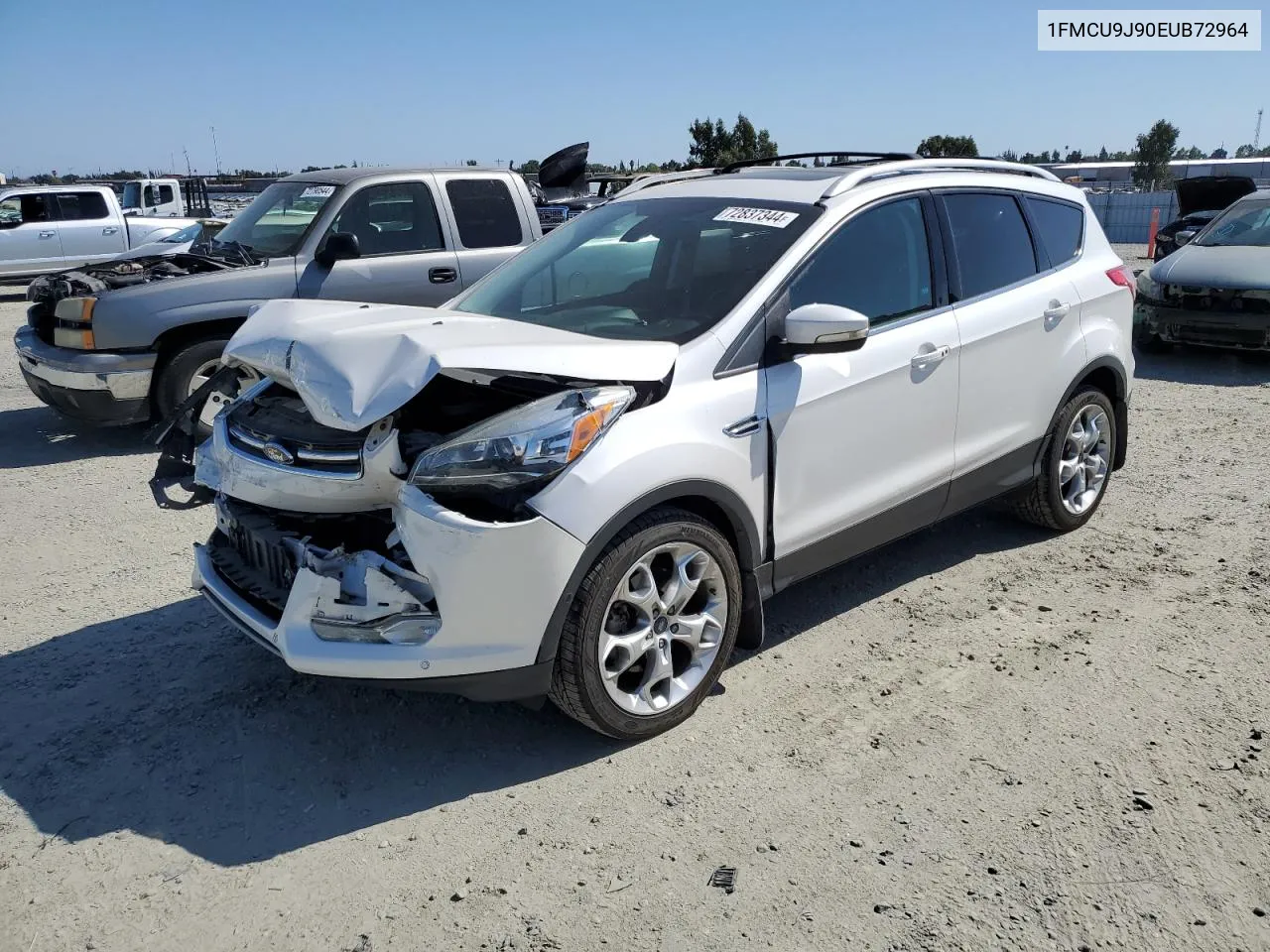 2014 Ford Escape Titanium VIN: 1FMCU9J90EUB72964 Lot: 72837344