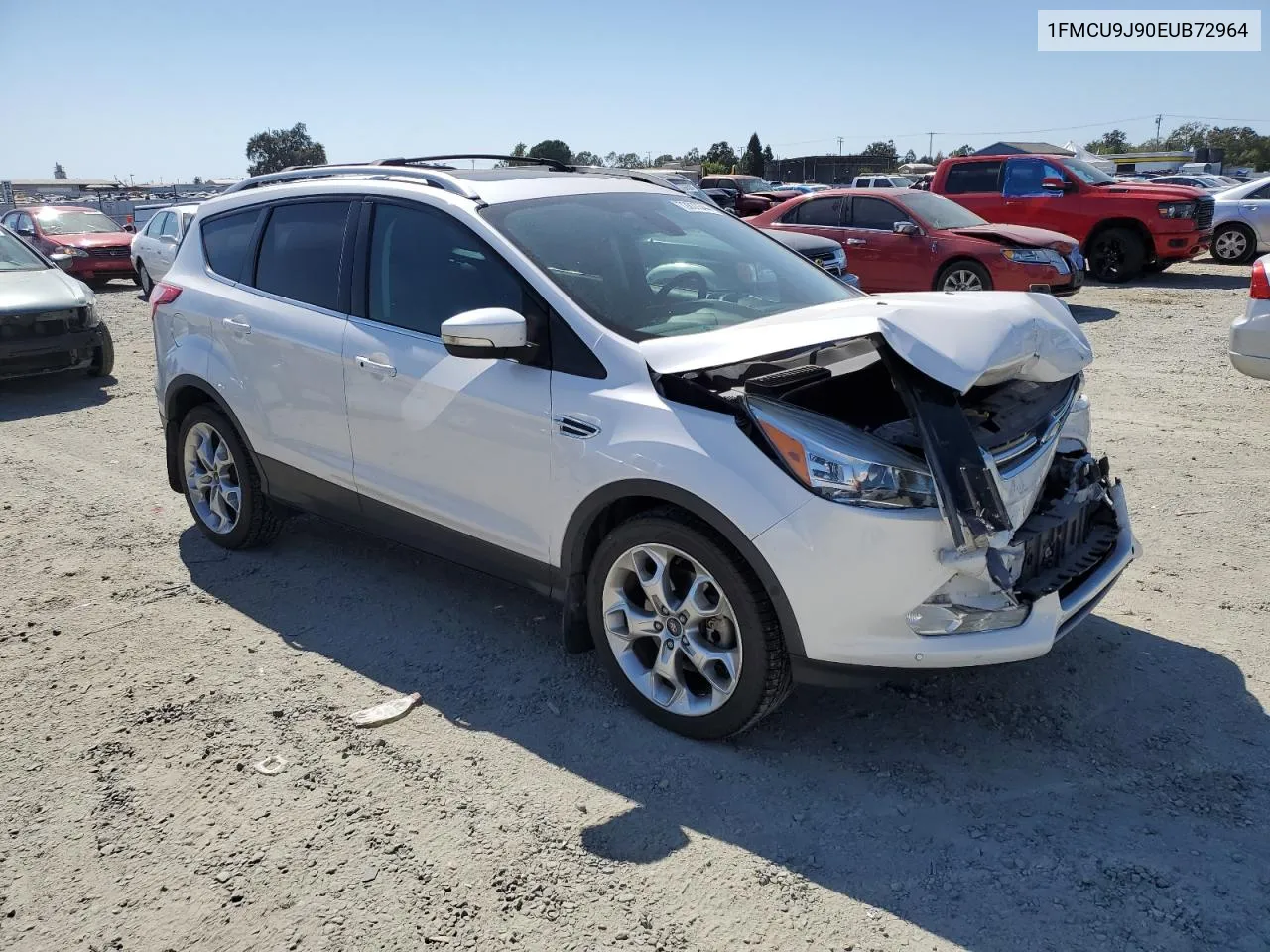 2014 Ford Escape Titanium VIN: 1FMCU9J90EUB72964 Lot: 72837344