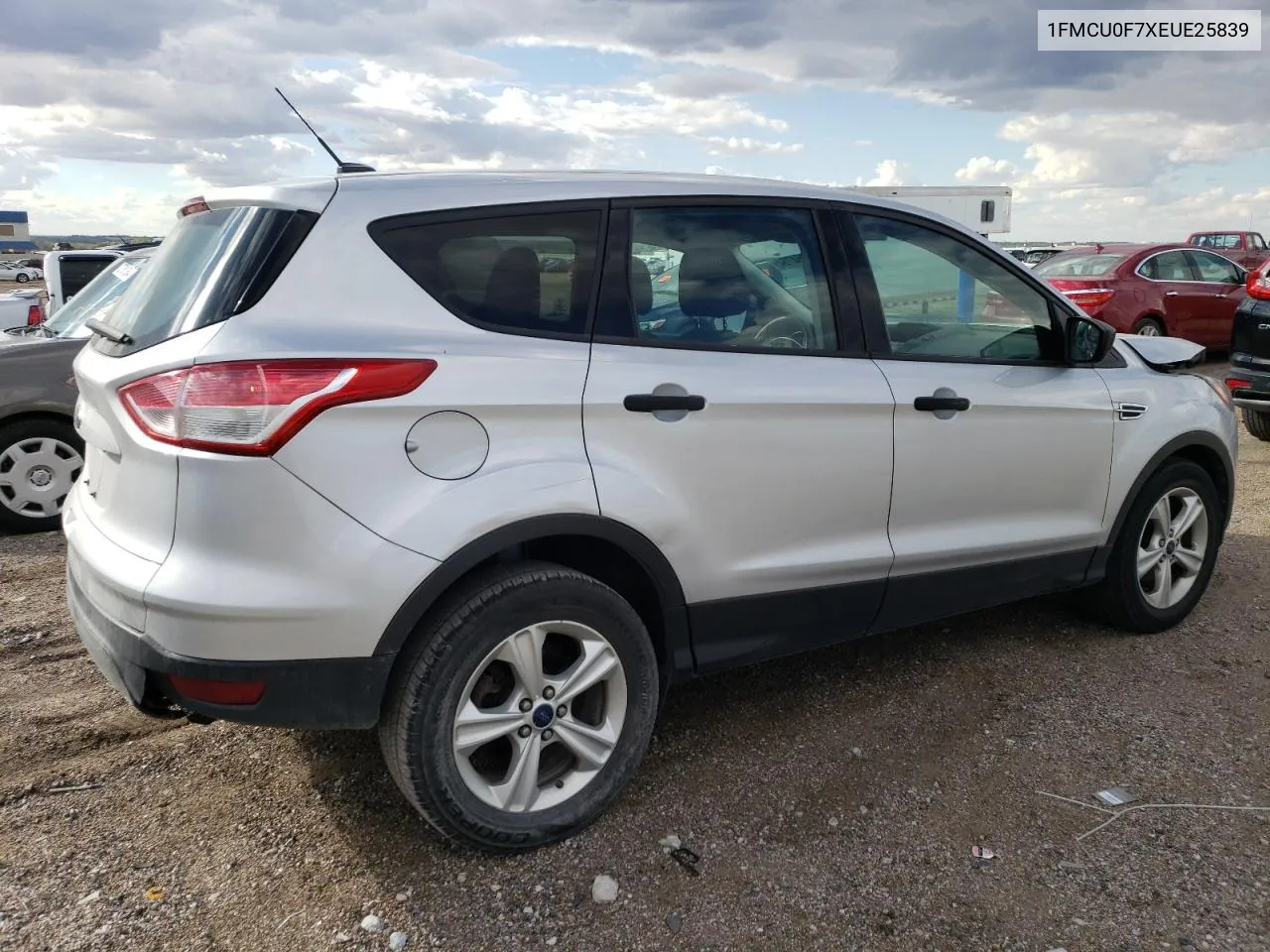 2014 Ford Escape S VIN: 1FMCU0F7XEUE25839 Lot: 72954754