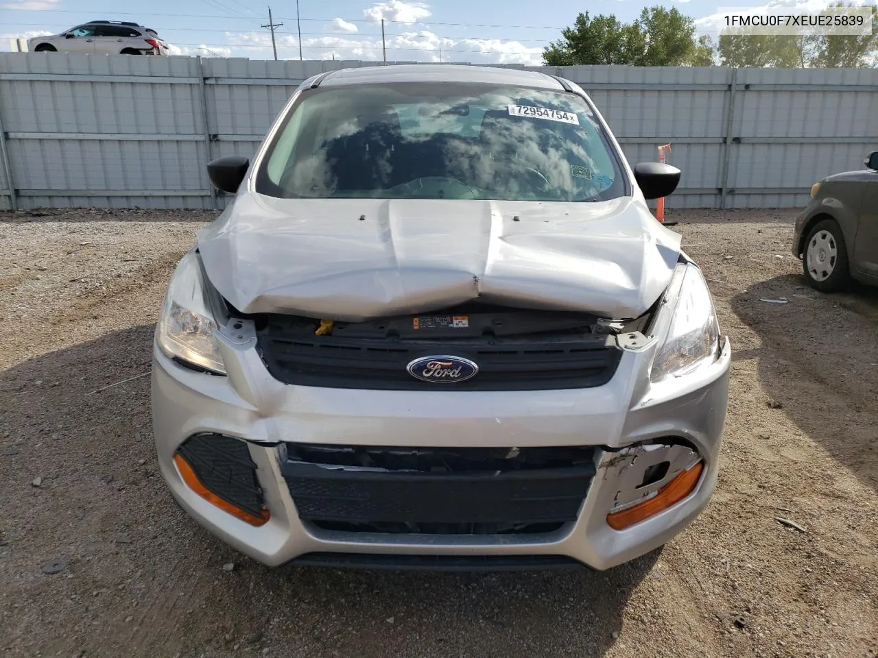 2014 Ford Escape S VIN: 1FMCU0F7XEUE25839 Lot: 72954754