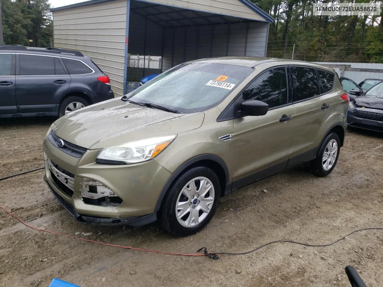 2014 Ford Escape S VIN: 1FMCU0F72EUA58872 Lot: 73795114