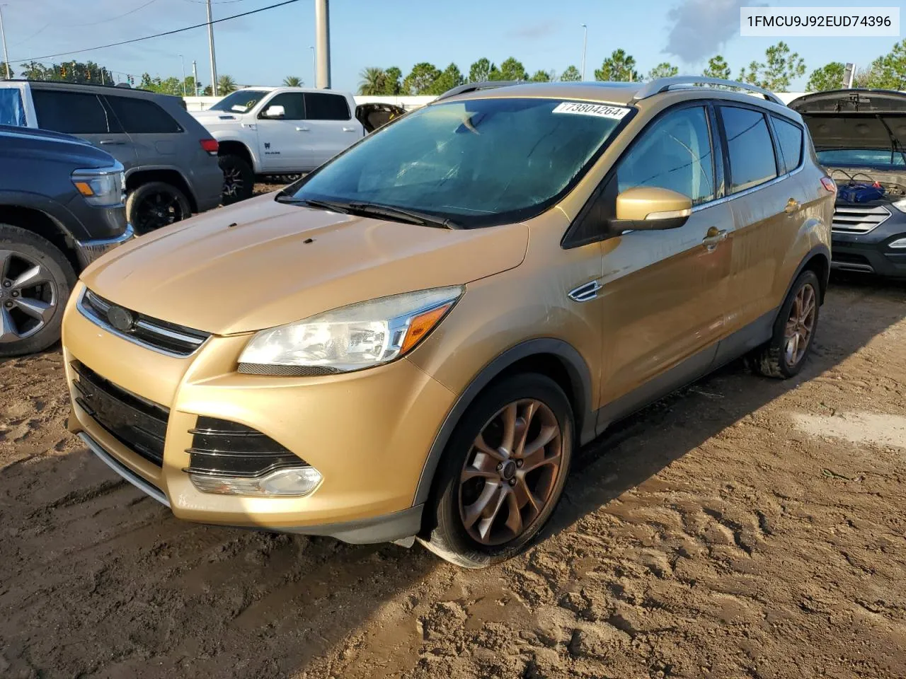 2014 Ford Escape Titanium VIN: 1FMCU9J92EUD74396 Lot: 73804264