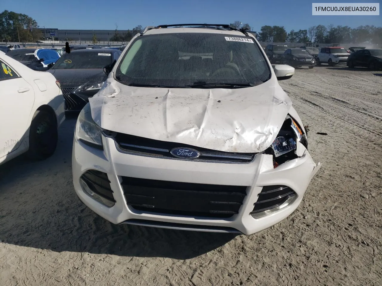 2014 Ford Escape Titanium VIN: 1FMCU0JX8EUA30260 Lot: 73886214