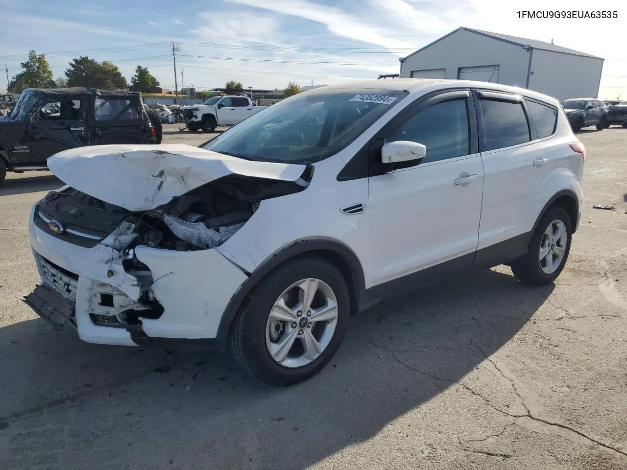 2014 Ford Escape Se VIN: 1FMCU9G93EUA63535 Lot: 74352894