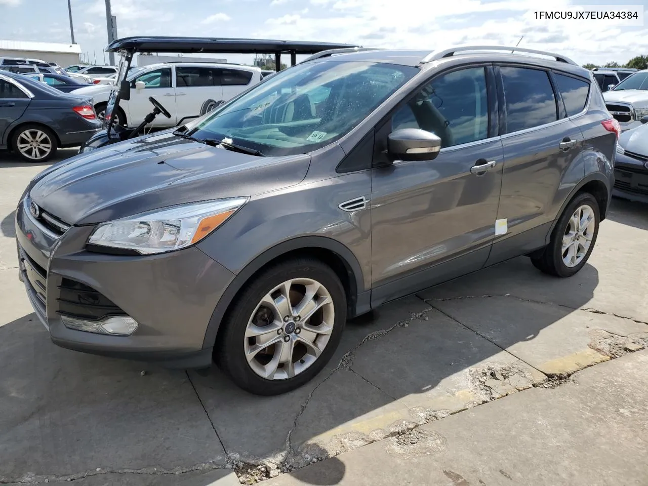 2014 Ford Escape Titanium VIN: 1FMCU9JX7EUA34384 Lot: 74826404