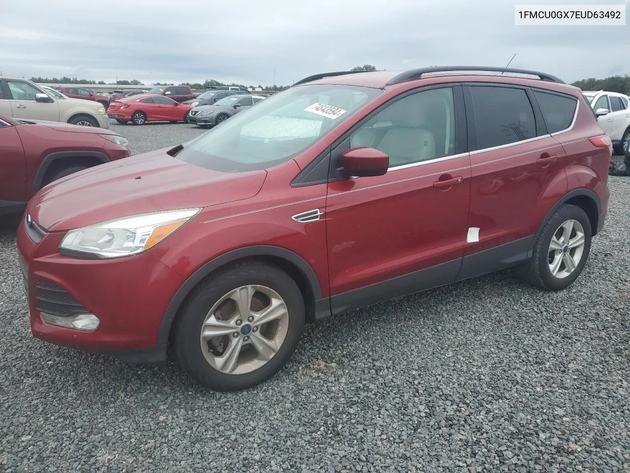 2014 Ford Escape Se VIN: 1FMCU0GX7EUD63492 Lot: 74843594