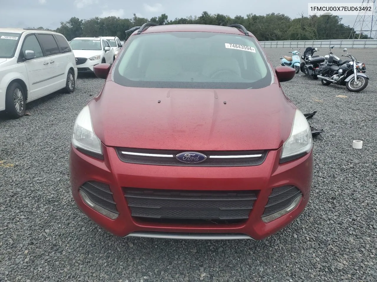 2014 Ford Escape Se VIN: 1FMCU0GX7EUD63492 Lot: 74843594