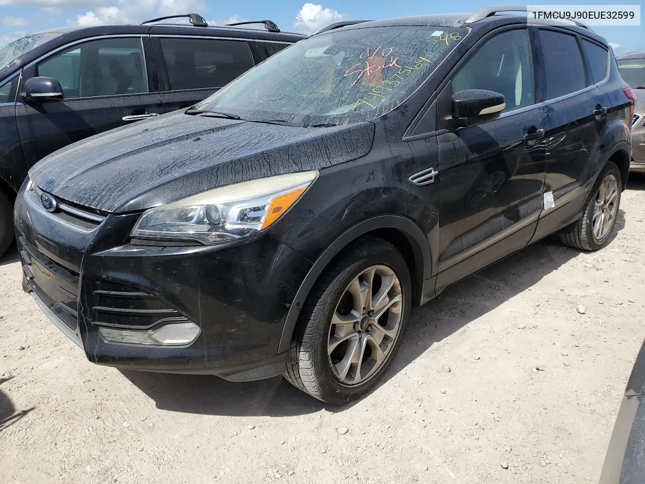 2014 Ford Escape Titanium VIN: 1FMCU9J90EUE32599 Lot: 74937564