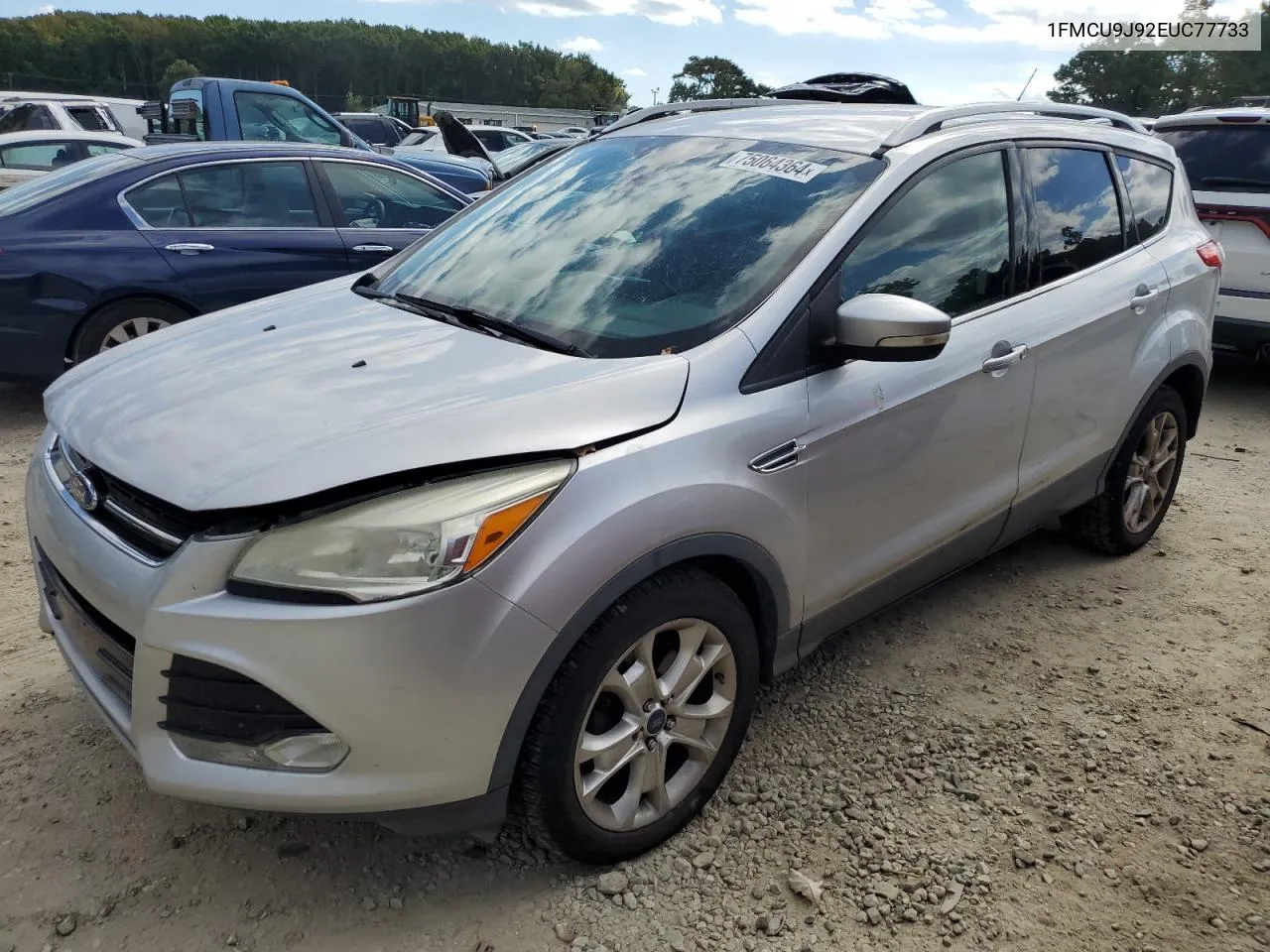 2014 Ford Escape Titanium VIN: 1FMCU9J92EUC77733 Lot: 75064364