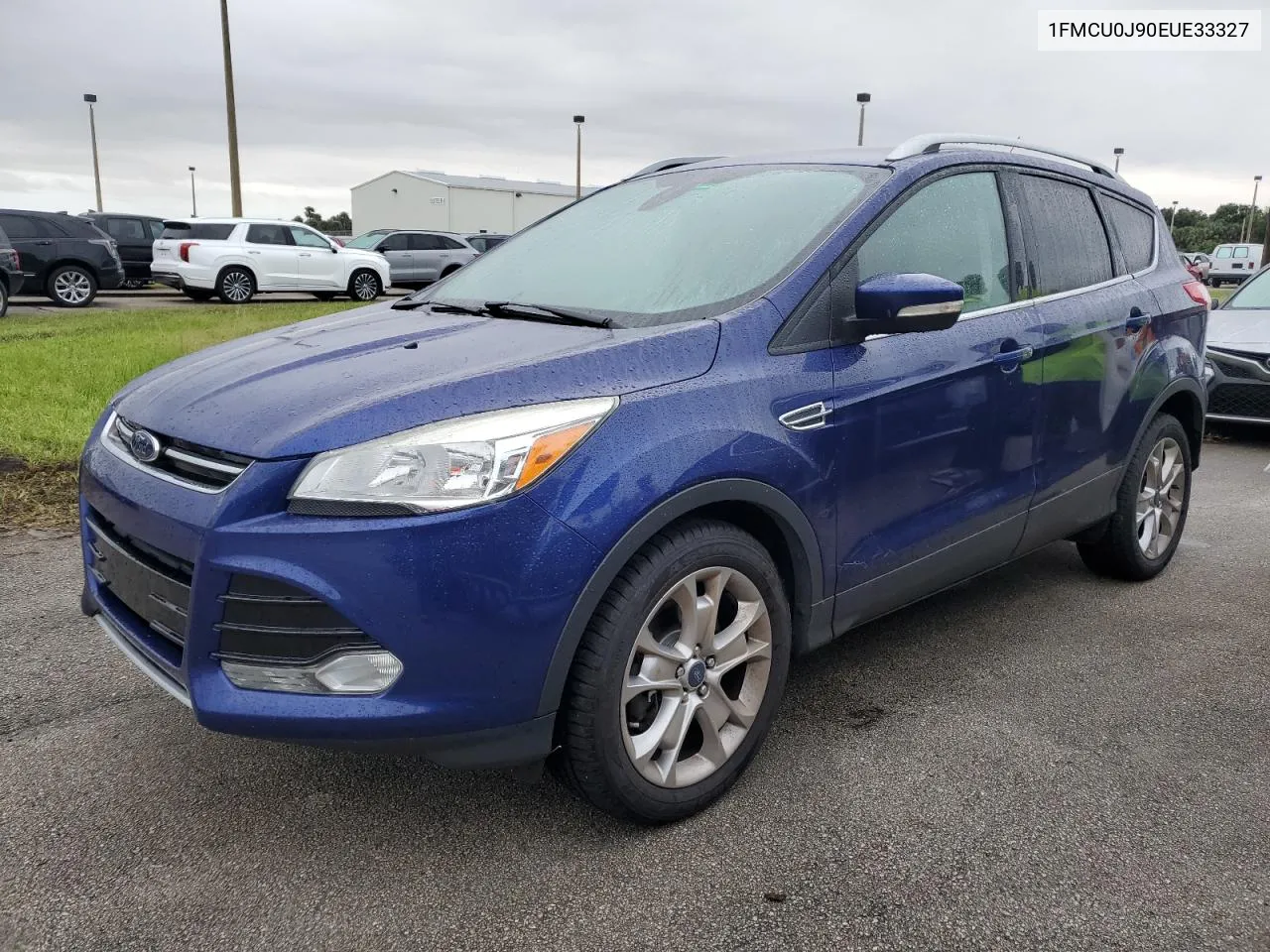 2014 Ford Escape Titanium VIN: 1FMCU0J90EUE33327 Lot: 75105854