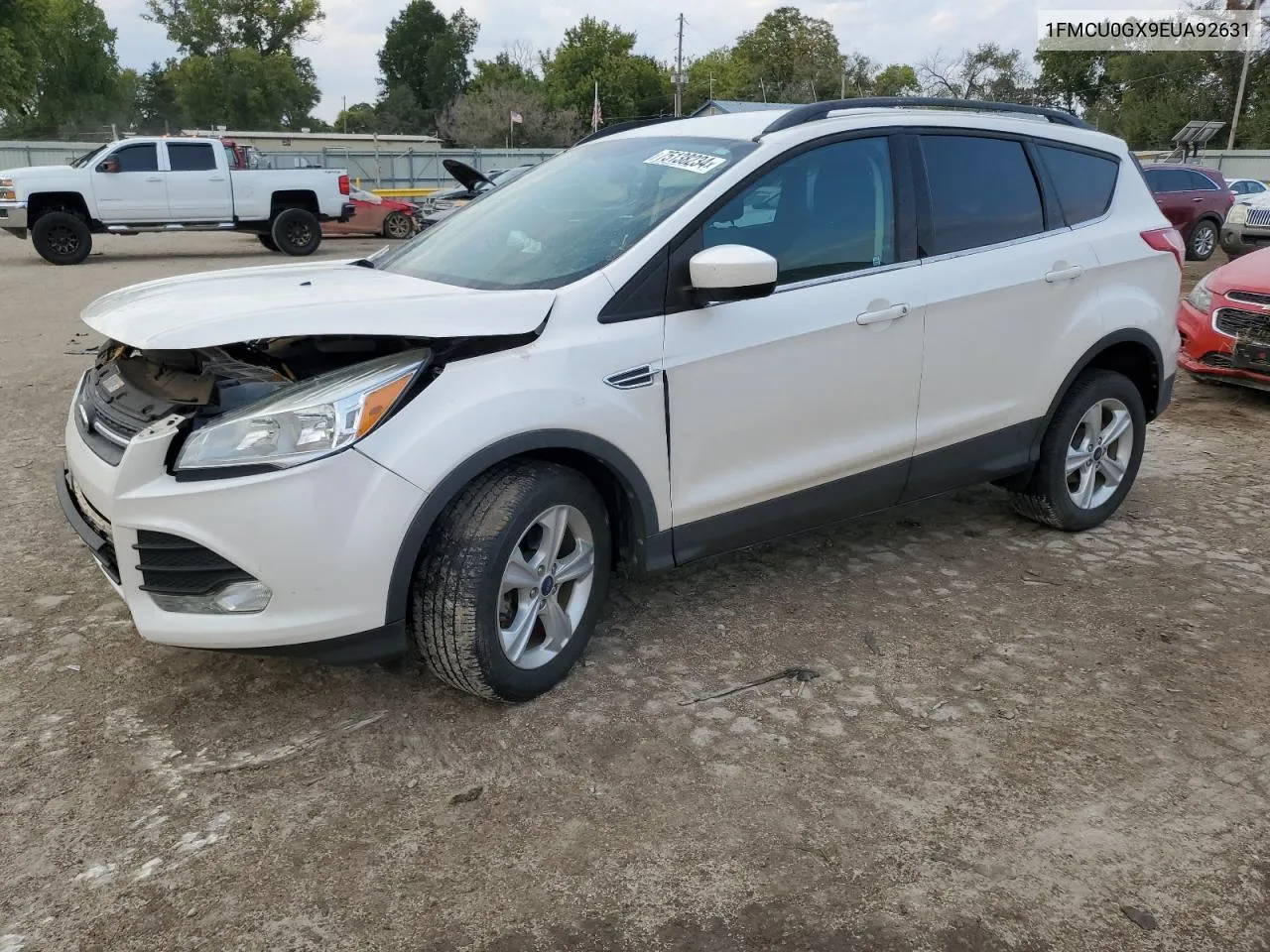 2014 Ford Escape Se VIN: 1FMCU0GX9EUA92631 Lot: 75138234