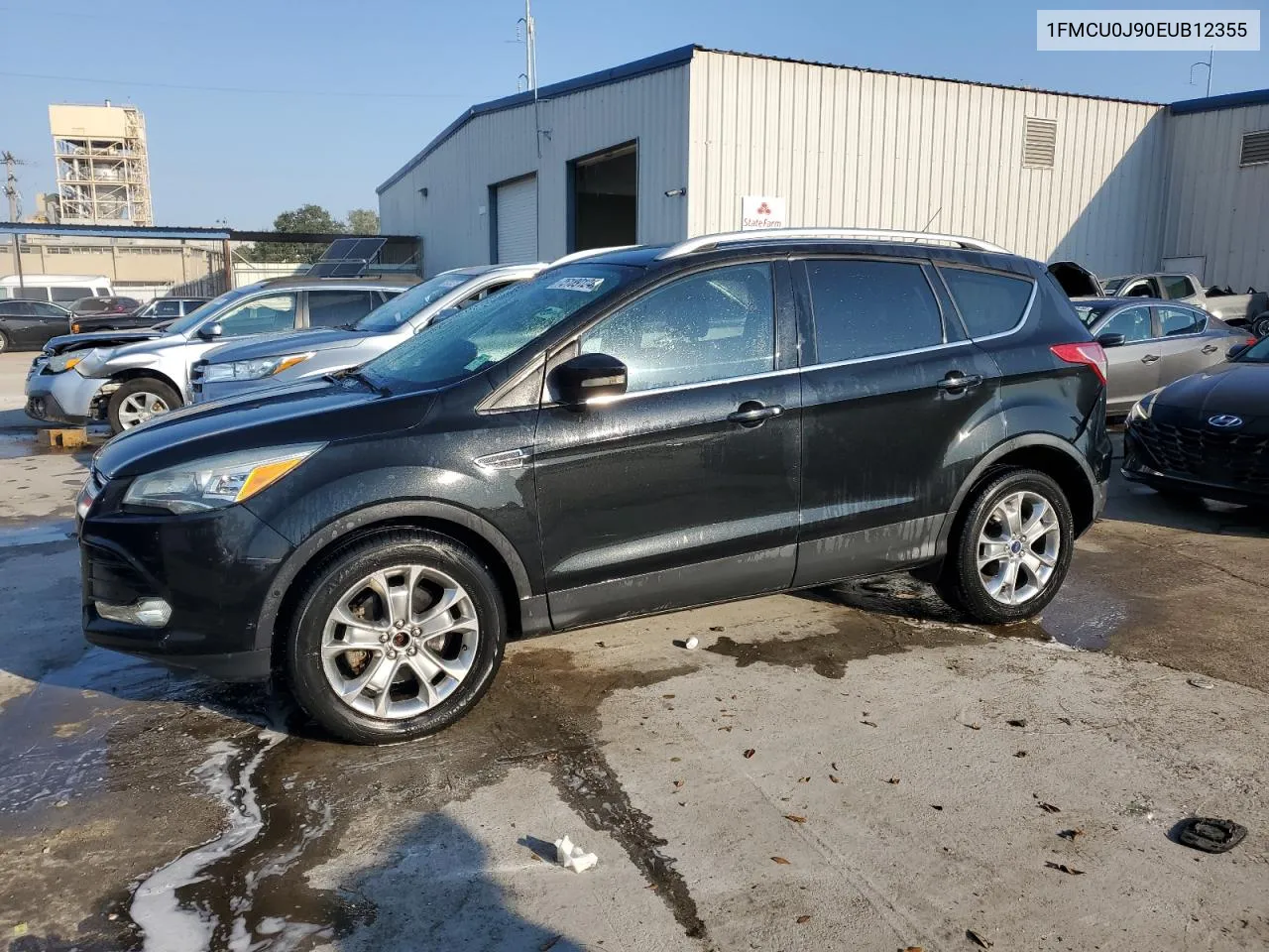 2014 Ford Escape Titanium VIN: 1FMCU0J90EUB12355 Lot: 75189124