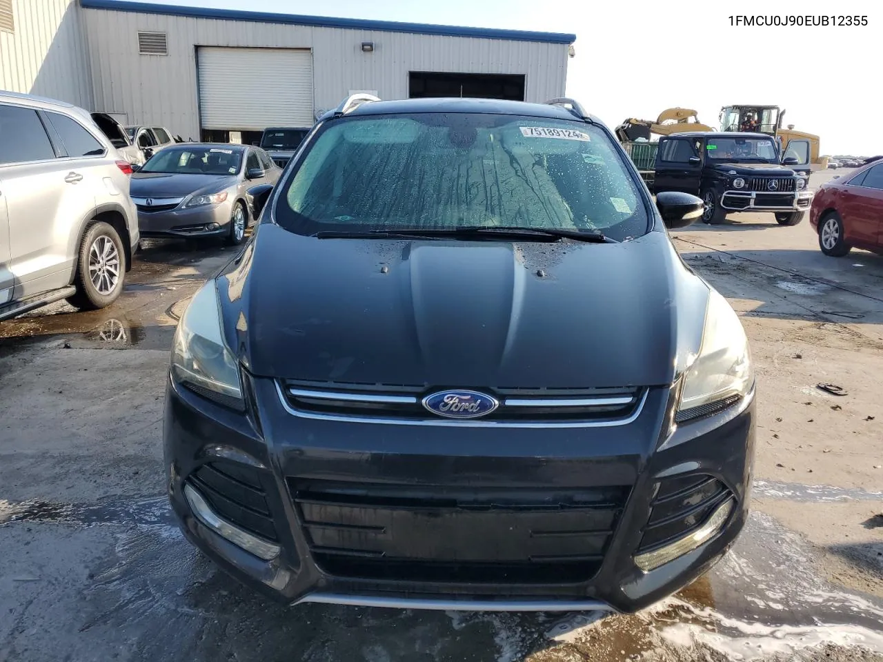 2014 Ford Escape Titanium VIN: 1FMCU0J90EUB12355 Lot: 75189124