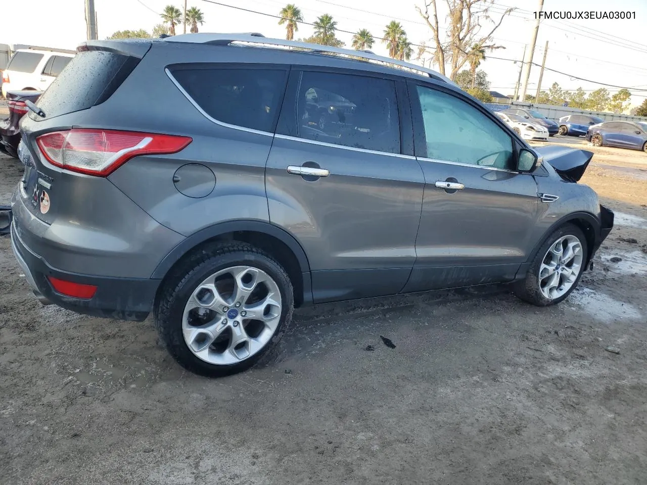 2014 Ford Escape Titanium VIN: 1FMCU0JX3EUA03001 Lot: 75215794