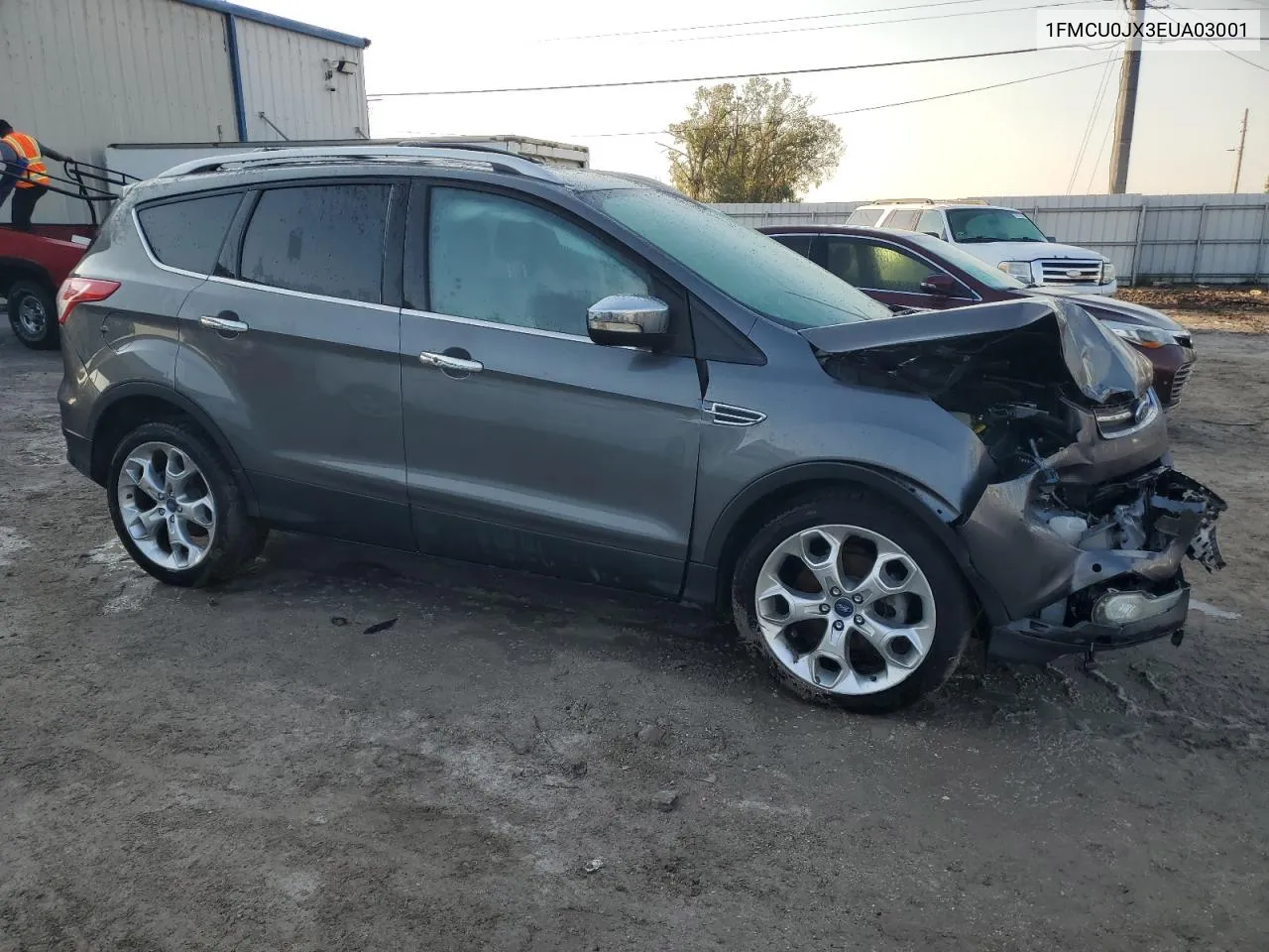 2014 Ford Escape Titanium VIN: 1FMCU0JX3EUA03001 Lot: 75215794