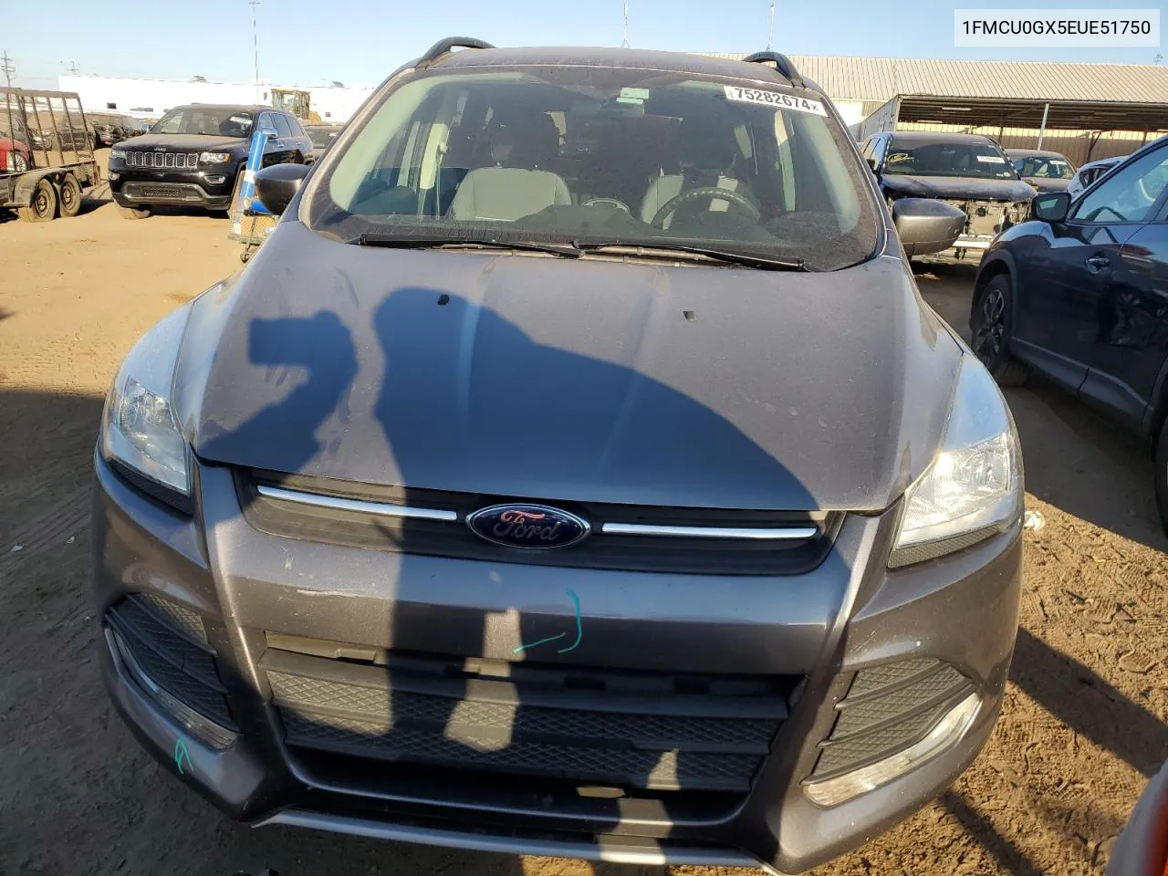 2014 Ford Escape Se VIN: 1FMCU0GX5EUE51750 Lot: 75282674