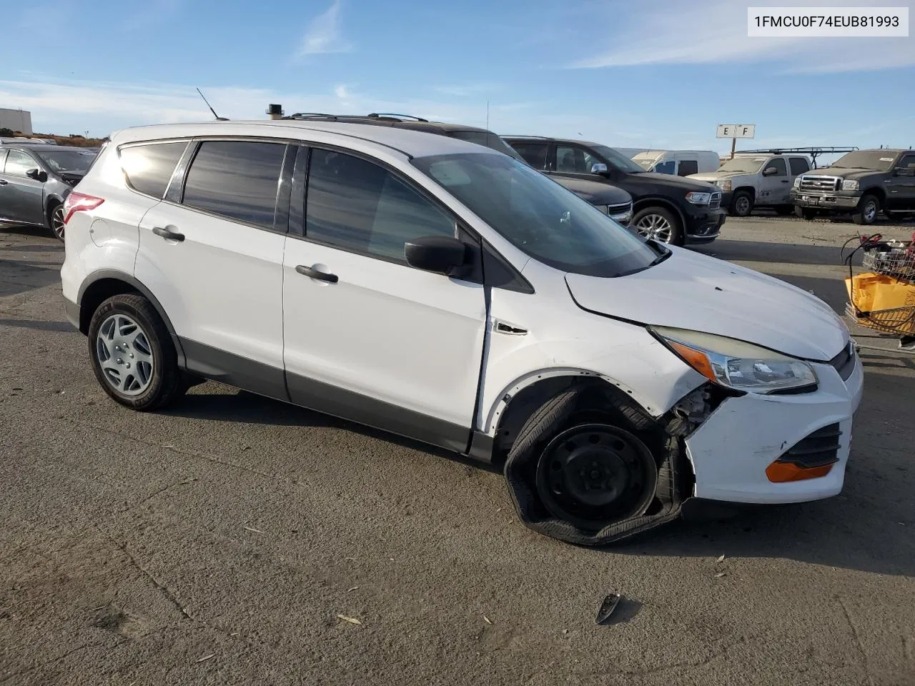 2014 Ford Escape S VIN: 1FMCU0F74EUB81993 Lot: 75338774