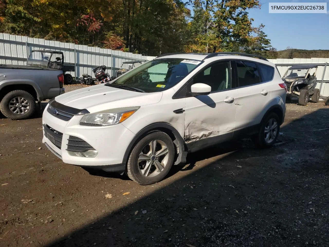 2014 Ford Escape Se VIN: 1FMCU9GX2EUC26738 Lot: 75391184