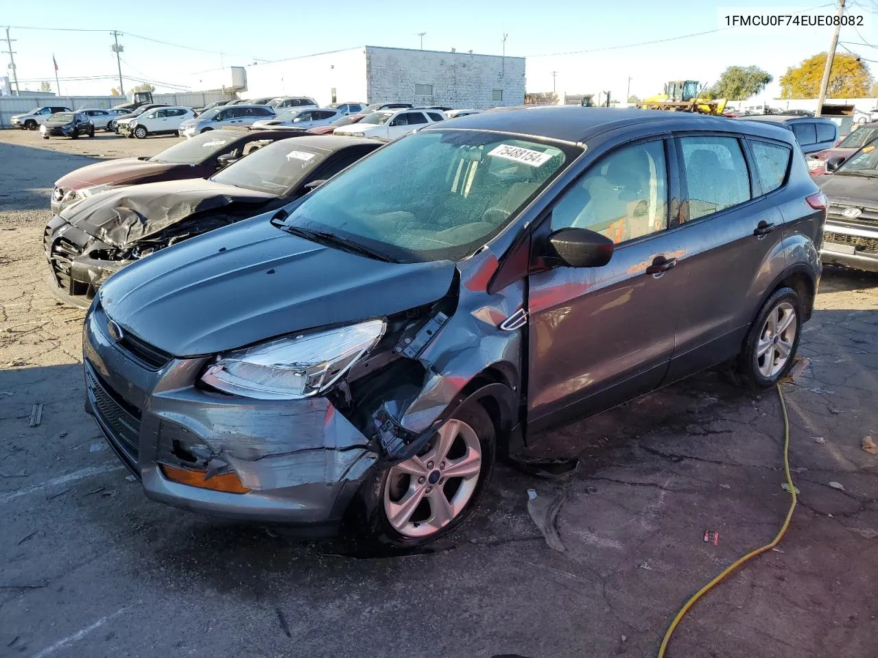 2014 Ford Escape S VIN: 1FMCU0F74EUE08082 Lot: 75488154