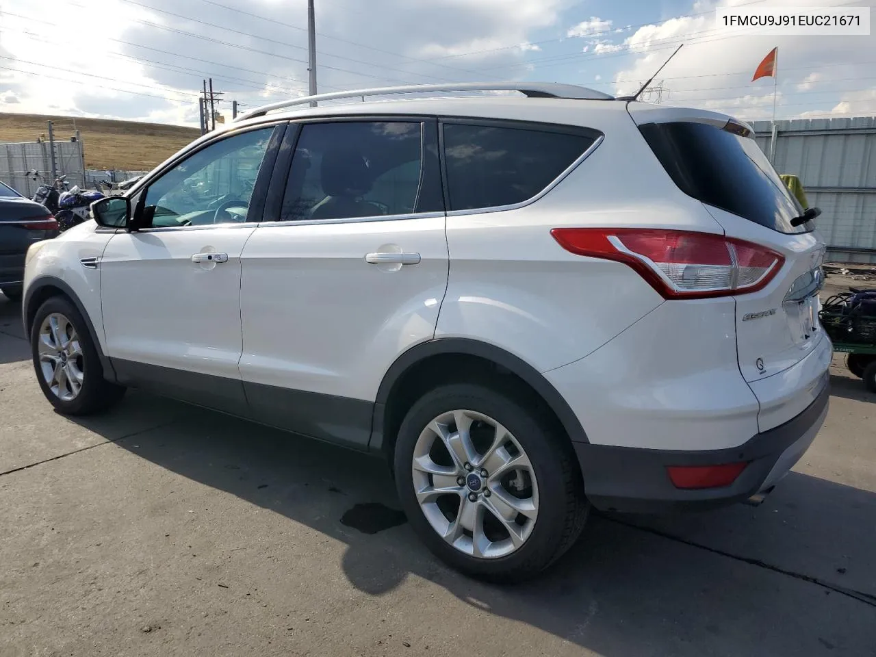 2014 Ford Escape Titanium VIN: 1FMCU9J91EUC21671 Lot: 75500074