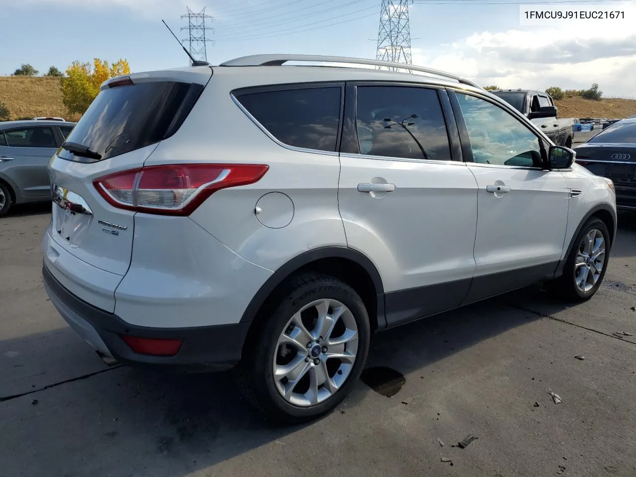 2014 Ford Escape Titanium VIN: 1FMCU9J91EUC21671 Lot: 75500074