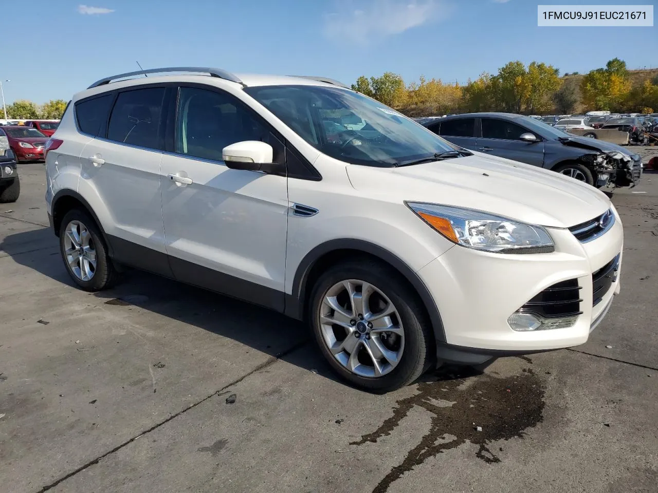 2014 Ford Escape Titanium VIN: 1FMCU9J91EUC21671 Lot: 75500074