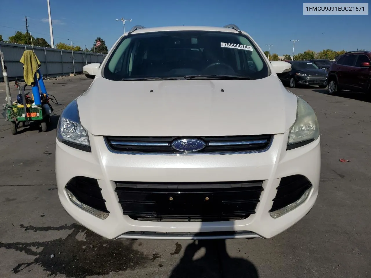 2014 Ford Escape Titanium VIN: 1FMCU9J91EUC21671 Lot: 75500074