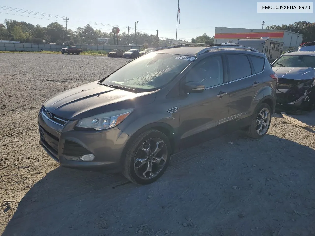 2014 Ford Escape Titanium VIN: 1FMCU0J9XEUA18970 Lot: 75734954