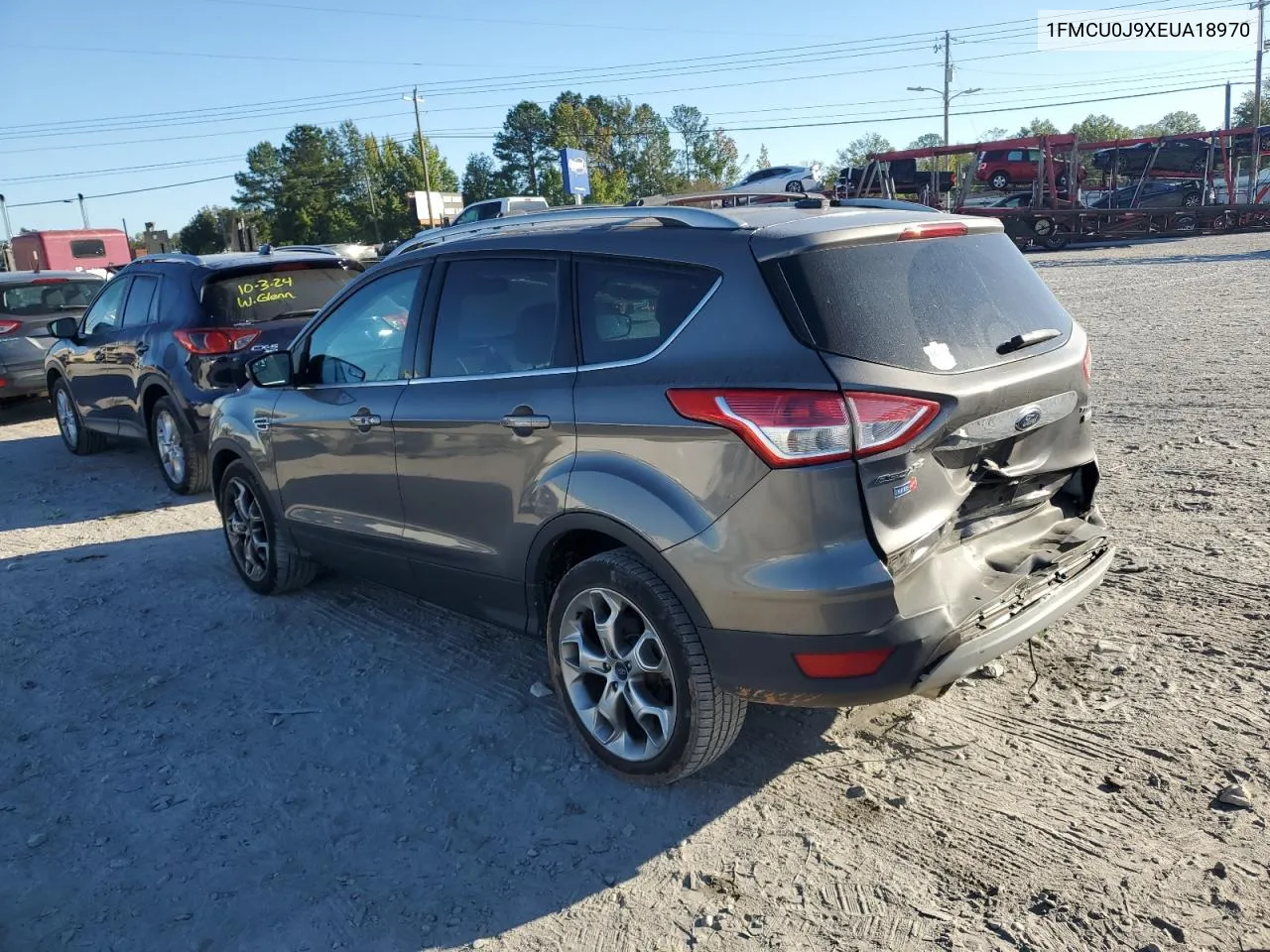 2014 Ford Escape Titanium VIN: 1FMCU0J9XEUA18970 Lot: 75734954