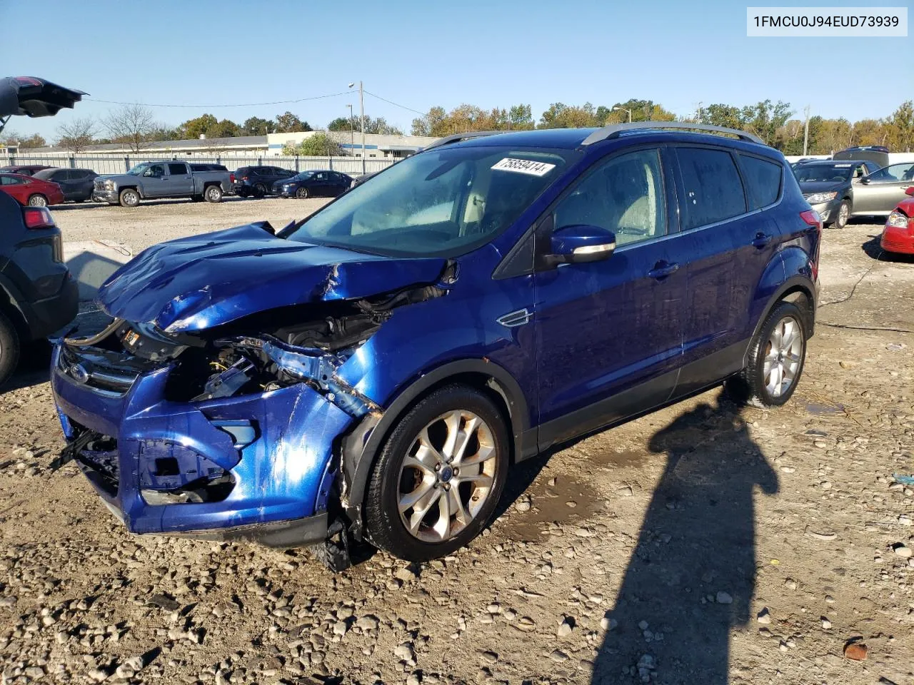 2014 Ford Escape Titanium VIN: 1FMCU0J94EUD73939 Lot: 75859414