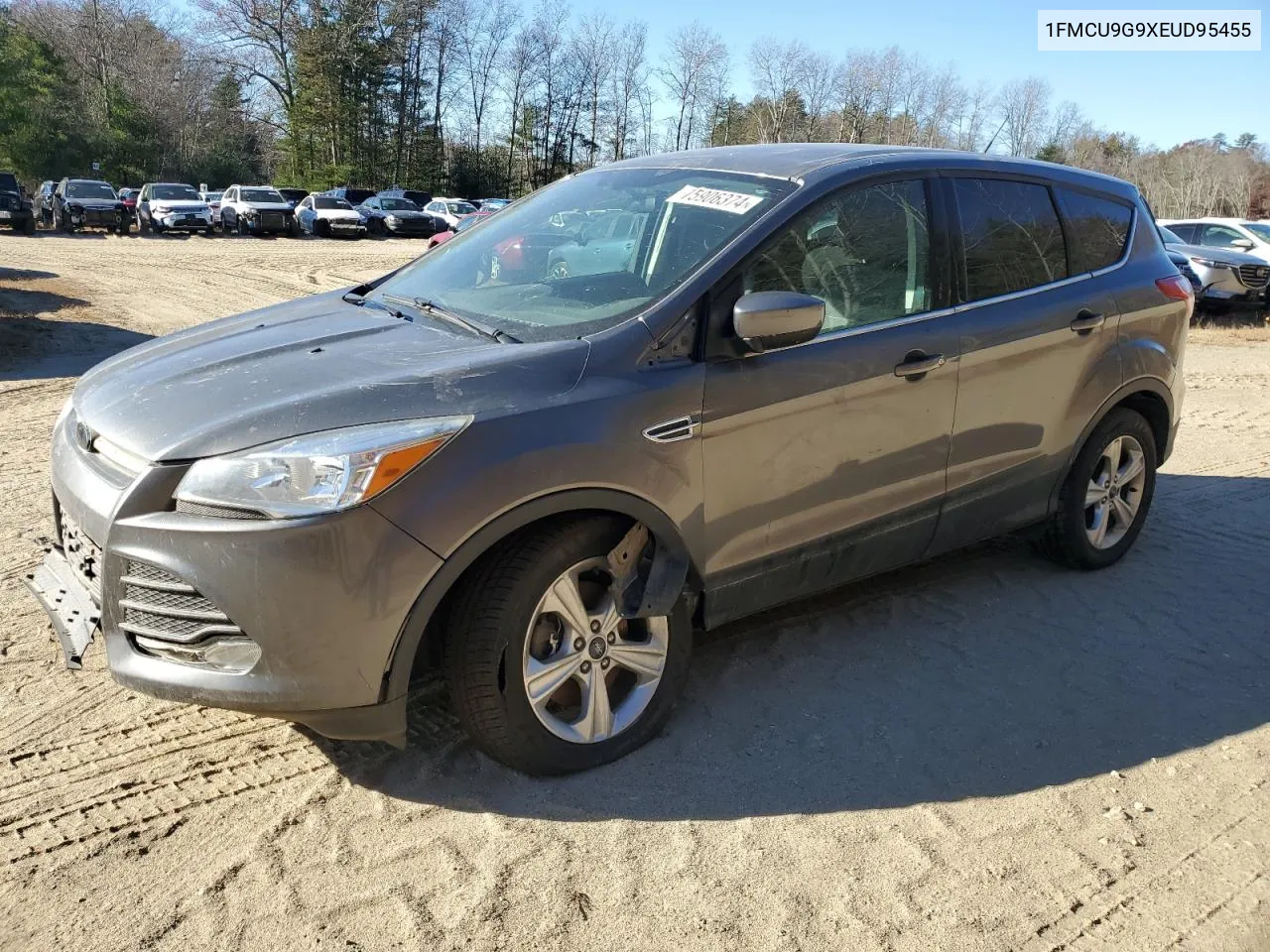 2014 Ford Escape Se VIN: 1FMCU9G9XEUD95455 Lot: 75906374