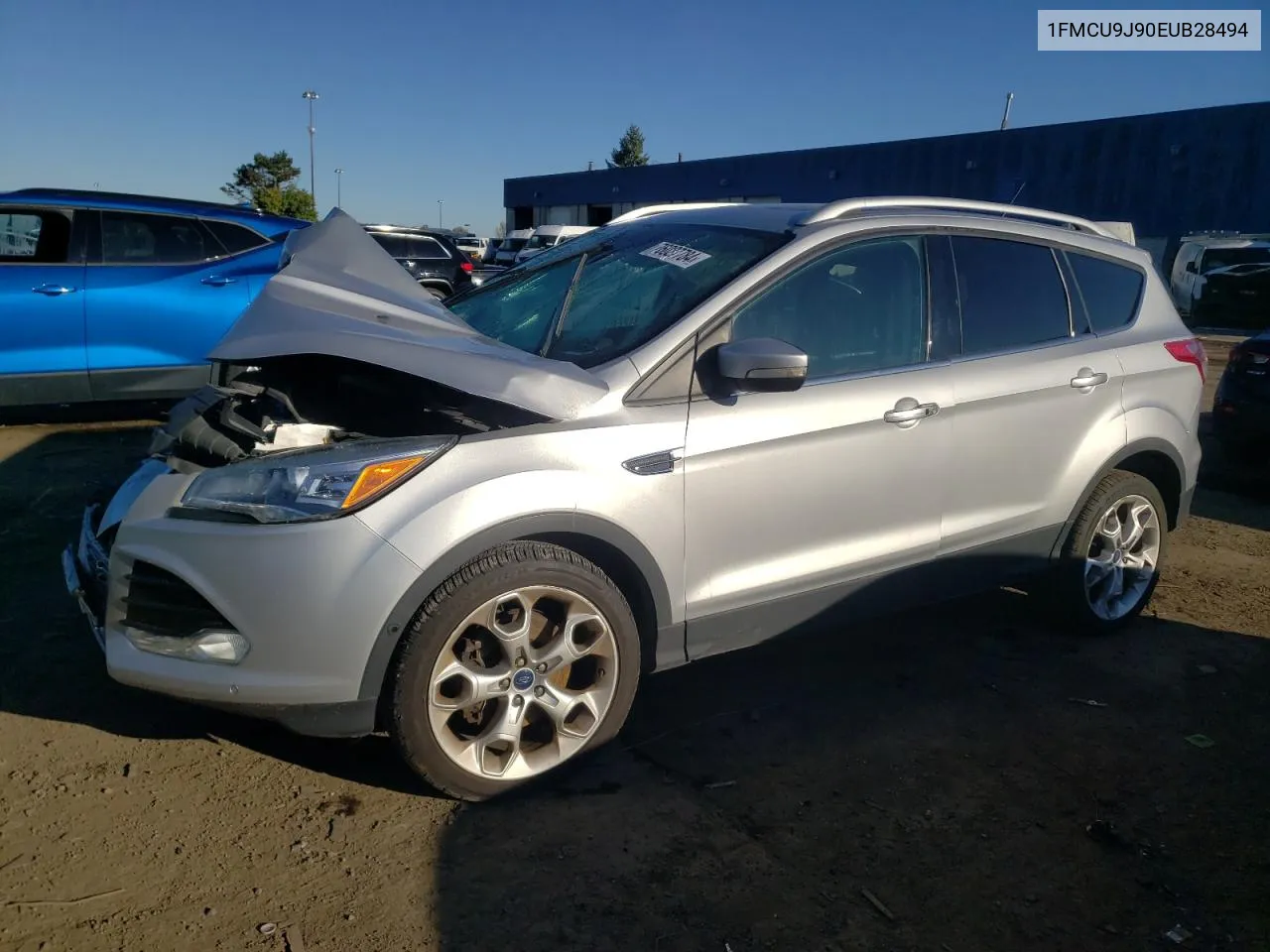 2014 Ford Escape Titanium VIN: 1FMCU9J90EUB28494 Lot: 76027784