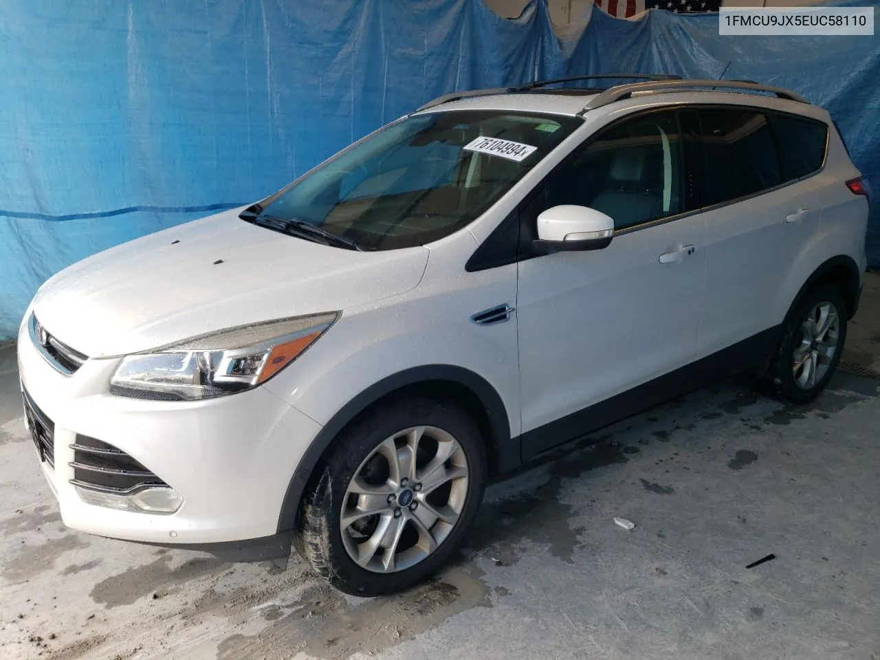 2014 Ford Escape Titanium VIN: 1FMCU9JX5EUC58110 Lot: 76104994