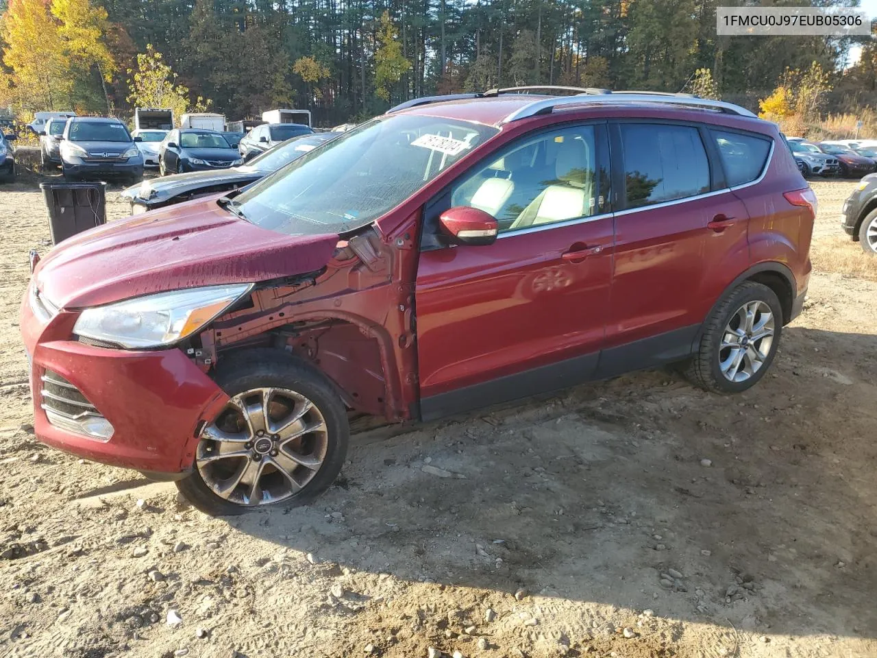 2014 Ford Escape Titanium VIN: 1FMCU0J97EUB05306 Lot: 76128204