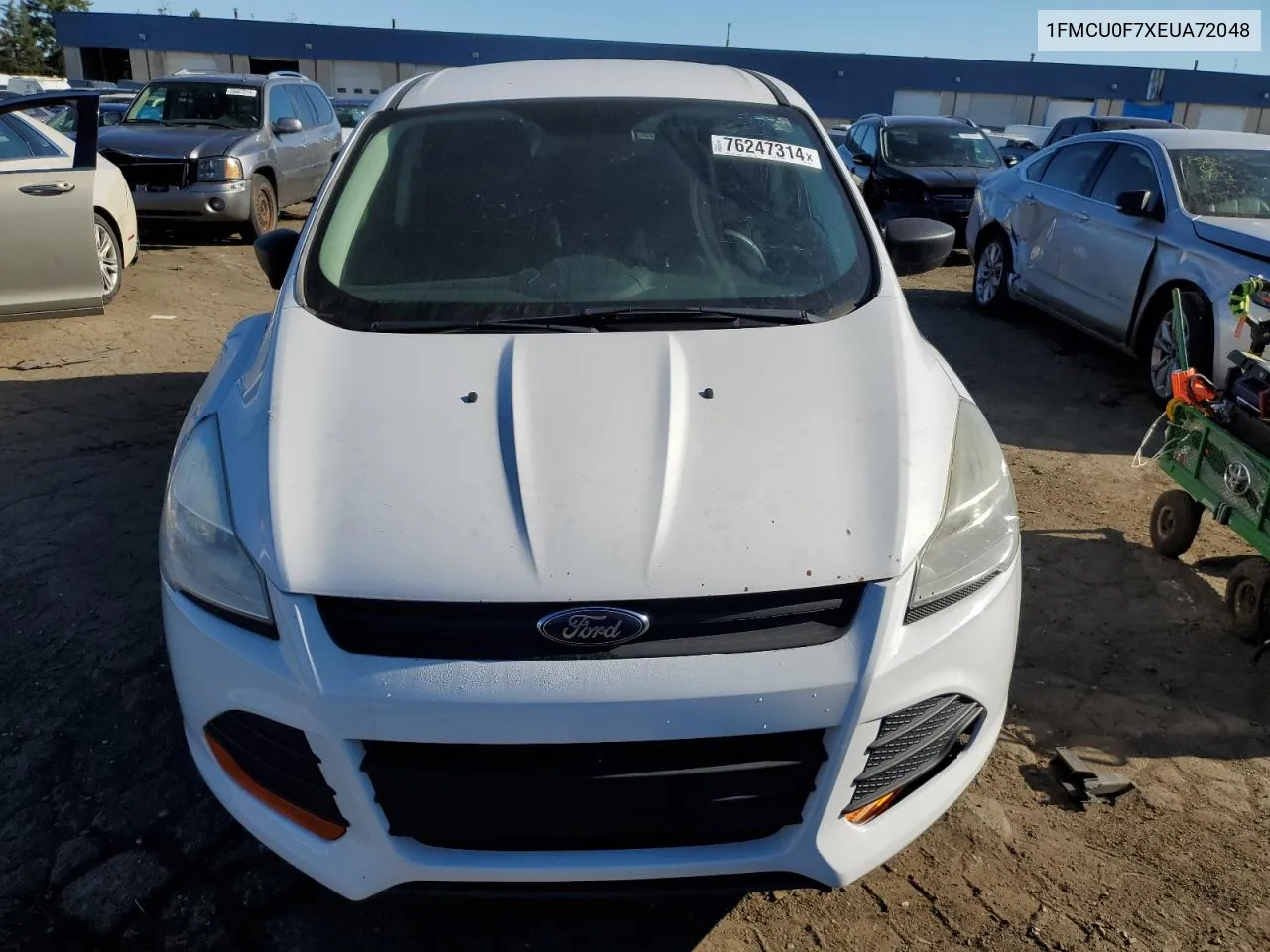 2014 Ford Escape S VIN: 1FMCU0F7XEUA72048 Lot: 76247314