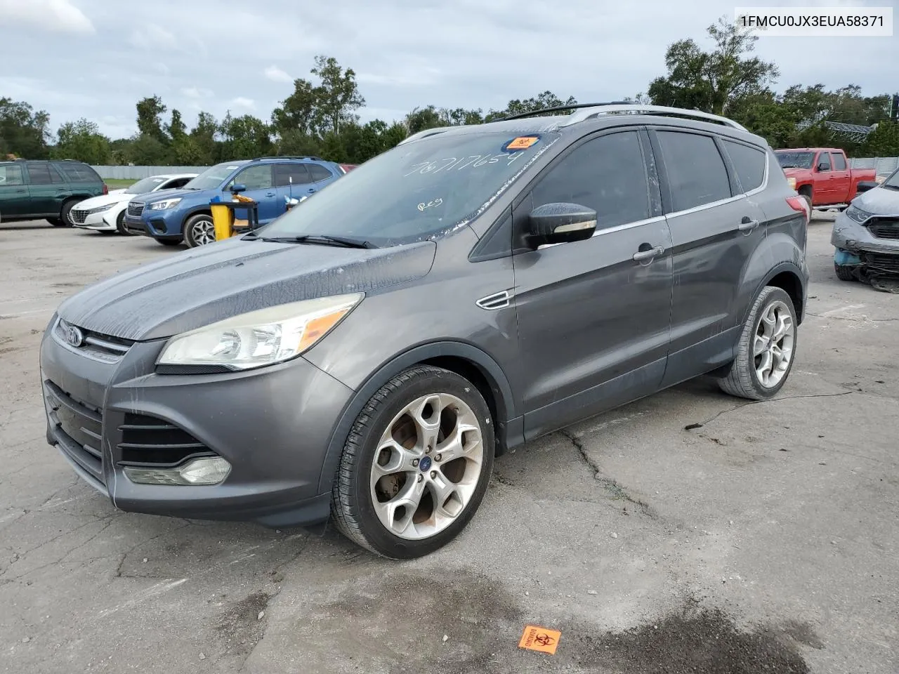 2014 Ford Escape Titanium VIN: 1FMCU0JX3EUA58371 Lot: 76717654