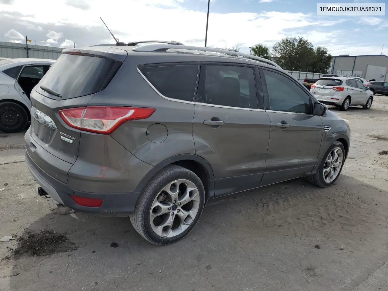 2014 Ford Escape Titanium VIN: 1FMCU0JX3EUA58371 Lot: 76717654