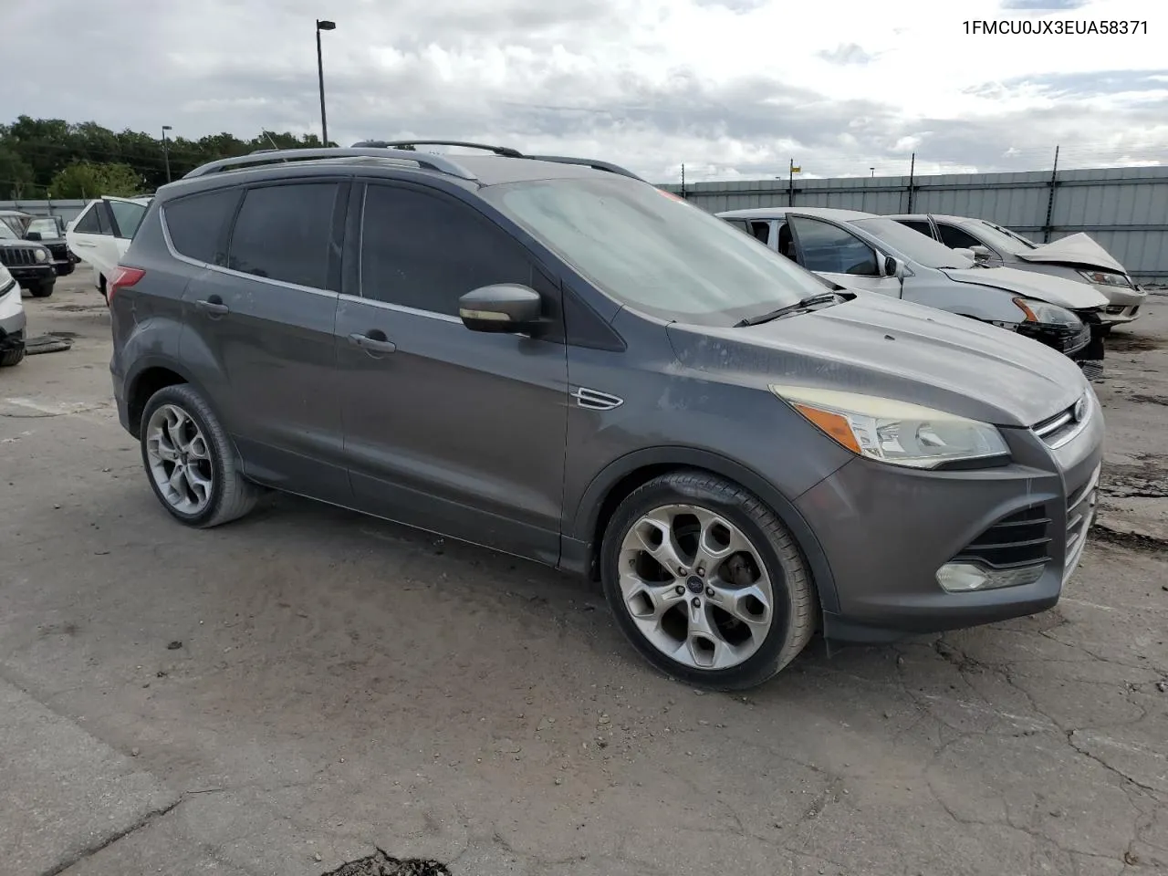 2014 Ford Escape Titanium VIN: 1FMCU0JX3EUA58371 Lot: 76717654