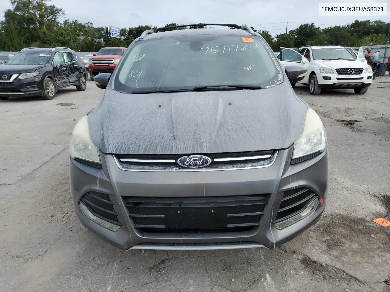 2014 Ford Escape Titanium VIN: 1FMCU0JX3EUA58371 Lot: 76717654