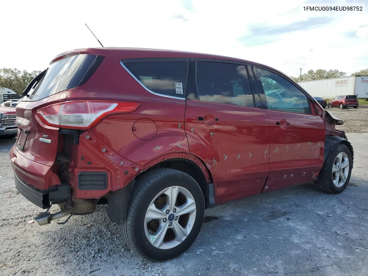 2014 Ford Escape Se VIN: 1FMCU0G94EUD98752 Lot: 76814564