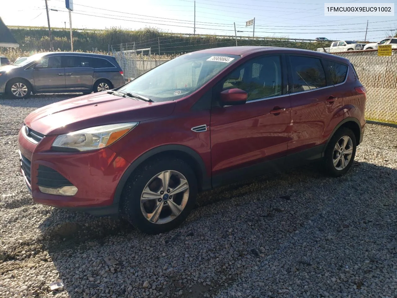 2014 Ford Escape Se VIN: 1FMCU0GX9EUC91002 Lot: 76909864